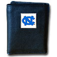 N. Carolina Tar Heels Leather Tri-fold Wallet